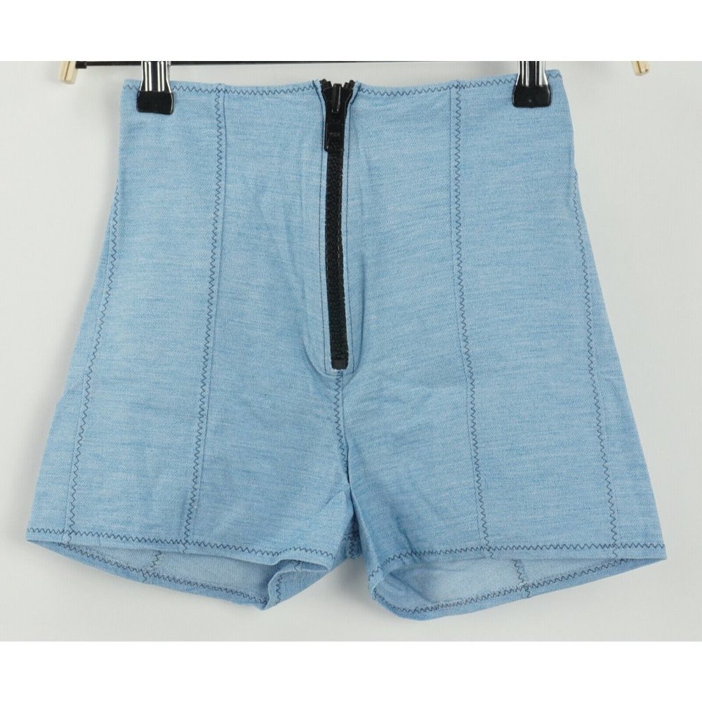 NWOT Lisa Marie Fernandez Womens Sizes 1 / 2 / 3 Light Blue Chambray High Shorts